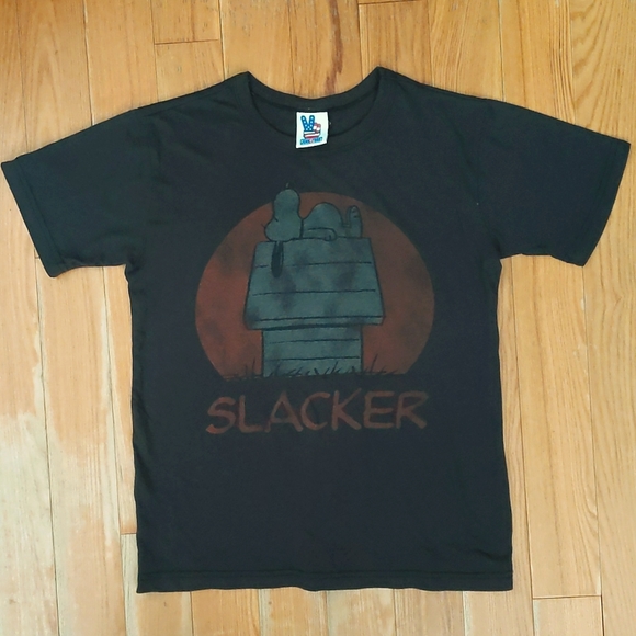 snoopy slacker t shirt